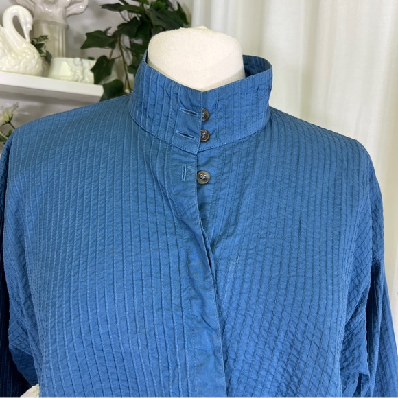 Yacco Maricard Blue Asymmetric Crossover Shirt - Picture 2 of 12